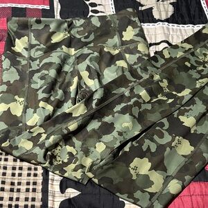 Avia Green and Black Camouflage Leggings